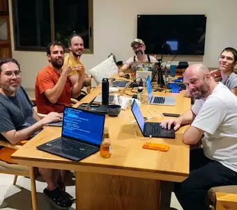 photo us hacking at tacosprint